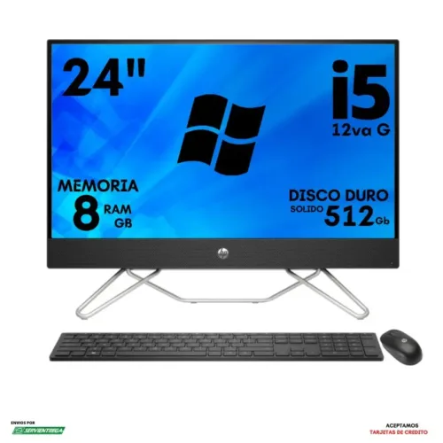 Computadora de escritorio Hp Aio 24-cb1028la I5-1235U Ssd 512 Gb Ram 8 Gb