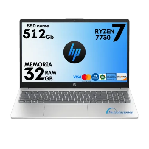 Laptop HP AMD Ryzen 7730u Ssd 512 Gb Memoria Ram 32 Gb 15.6″ FreeDos | 66S