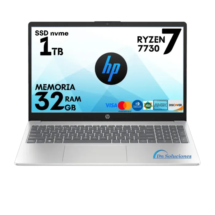 Laptop HP AMD Ryzen 7730u Ssd 1 Tb Memoria Ram 32 Gb 15.6″ FreeDos 11 | 68s