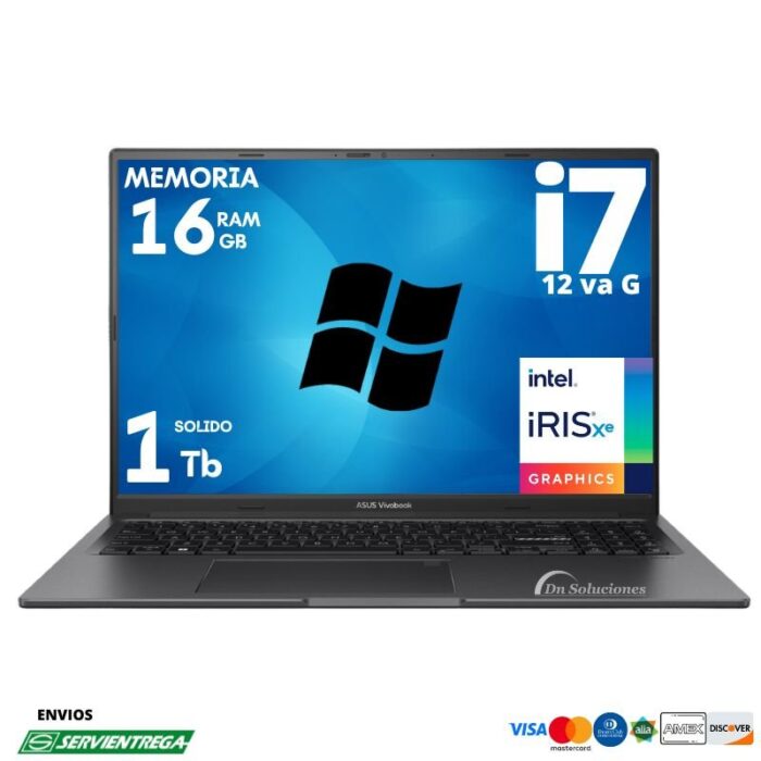Laptop Asus X1605ZA I7 12700H Ssd 1 Tb Ram 16 Gb 15.6" Win 11| ASUI702W