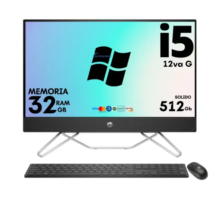 Computadora de escritorio Hp Aio 24-cb1028la I5-1235U Ssd 512 Gb Ram 32 Gb Windows 11 |27LAw