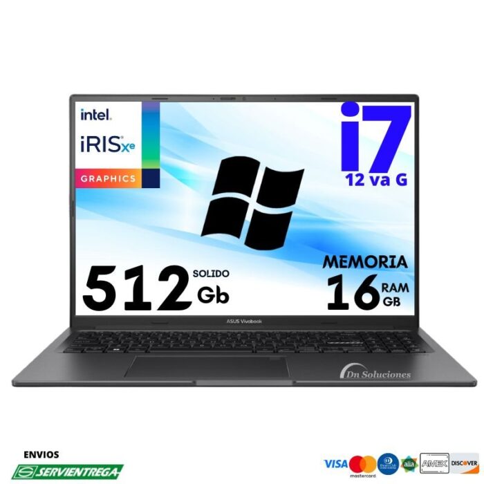 Laptop Asus X1605ZA I7 12700H Ssd 512 Gb Ram 16 Gb 15.6" Win 11| ASUI701W