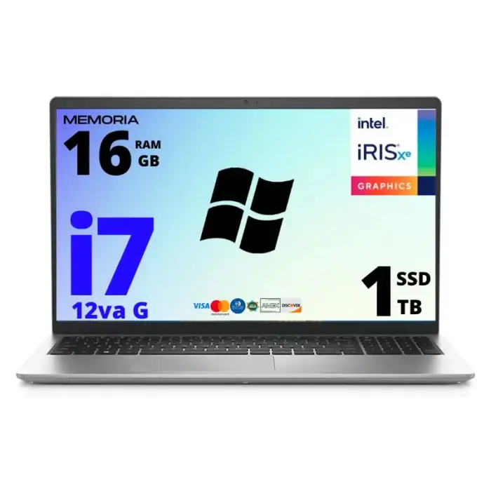 Laptop Dell Inspiron 3520 i7 12va generación SSD 1 Tb Ram 16 Gb 15.6" Windows 11 | 73w