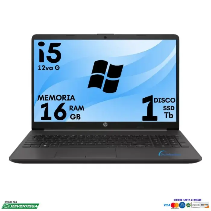 Laptop Hp 250 G9 Core i5 12va Ssd Nvme 1 Tb Memoria Ram 16 Gb 15.6 Windows 11 | 47w
