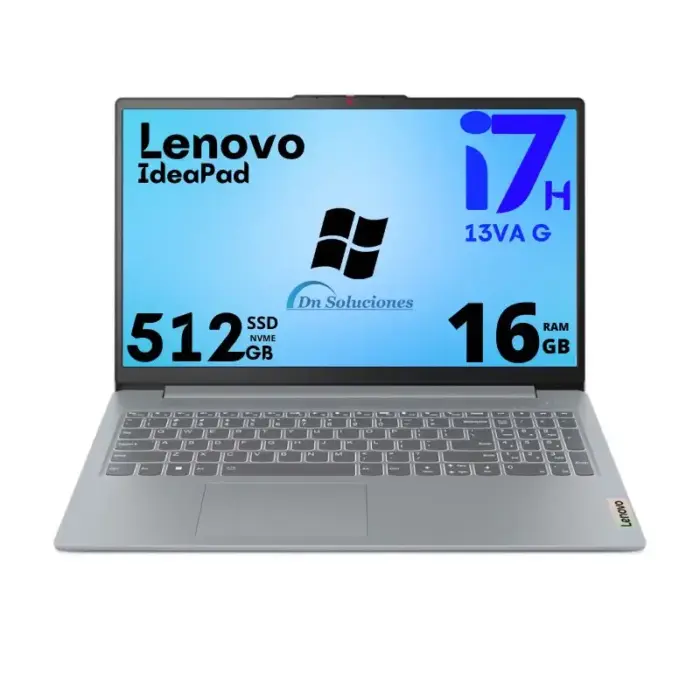 Laptop Lenovo IdeaPad 3 i7 13va SSD 512 Gb Ram 16 Gb Lector de Huellas  Windows 11 | 128w