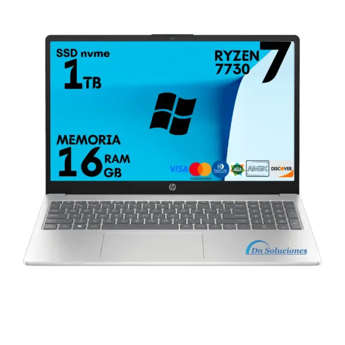 Laptop HP AMD Ryzen 7730u Ssd 1 Tb Memoria Ram 16 Gb 15.6″ Windows 11 | 67W
