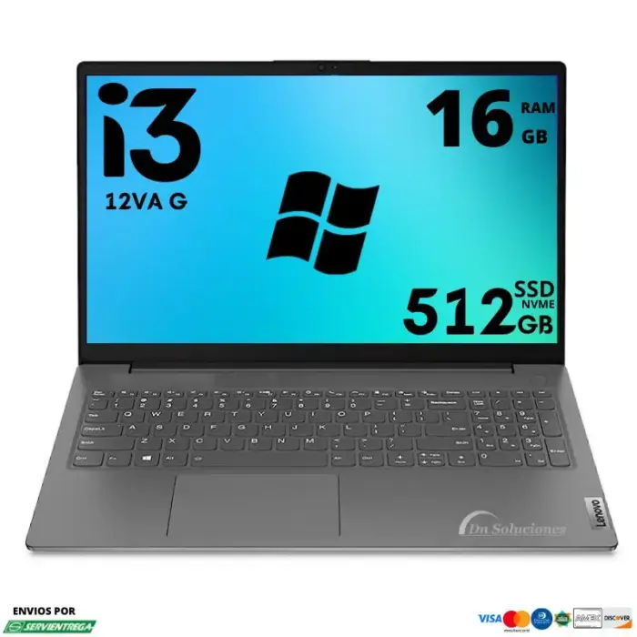 Lenovo V15 G3 Core i3-1215u Ssd 512 Gb Memoria Ram 16 Gb 15,6″ Windows 11 | 116w