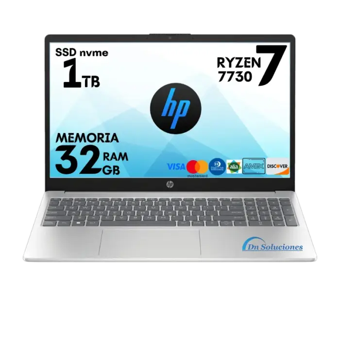 Laptop HP AMD Ryzen 7730u Ssd 1 Tb Memoria Ram 32 Gb 15.6″ FreeDos 11 | 68s