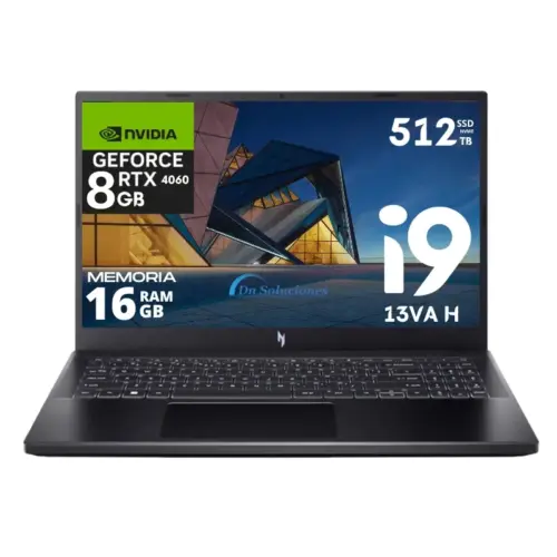Laptop Acer Nitro V15 Intel Core i9 13900H Ssd 512 Gb Ram 16 Gb 15.6" 144 Hz RTX 8 Gb Teclado iluminado |NI9