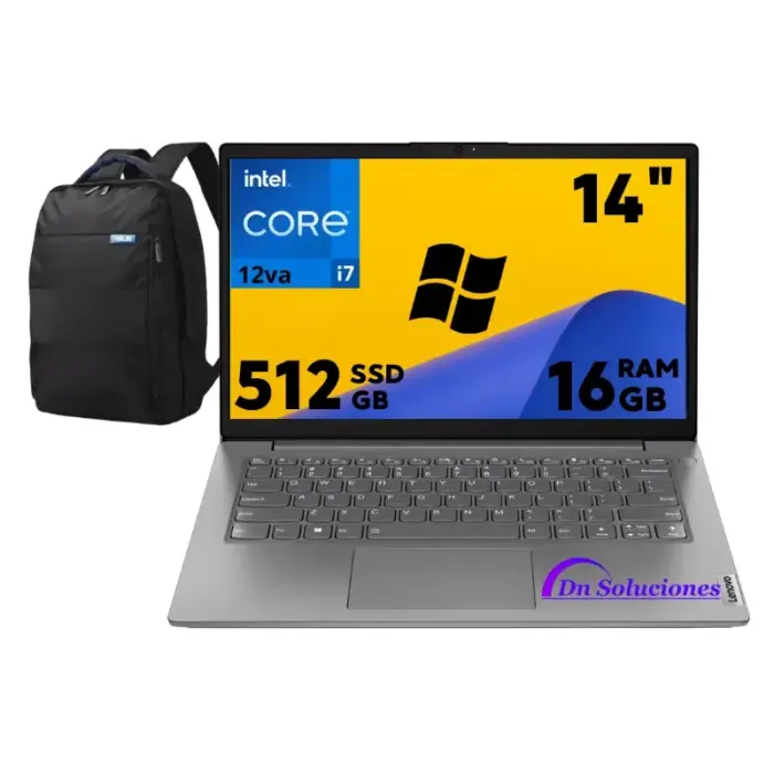 Lenovo Intel Core i7 12va SSD 512 Gb Ram 16 Gb Pantalla 14" FHD Windows 11 |Lv14w