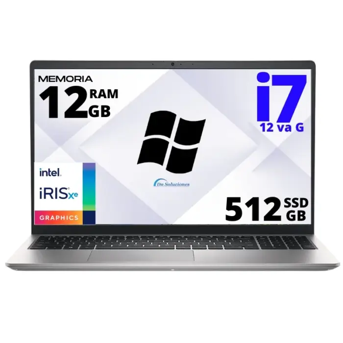Laptop Dell Inspiron 3520 i7 12va generación SSD 512 gb Ram 8 Gb 15.6" Windows 11 | 70w