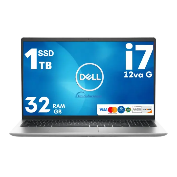 Laptop Dell core i7 12va generación SSD 1 Tb Ram 32 Gb 15.6" Sin SO | 75s
