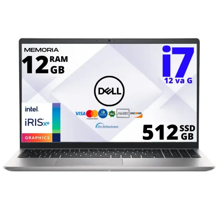 Laptop Dell Inspiron 3520 i7 12va generación SSD 512 Gb Ram 12 Gb 15.6" Ubuntu | 70s