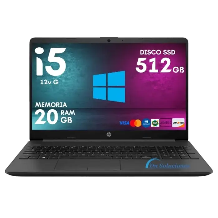 Laptop Hp 250 G9 Core i5 12va Ssd 512 Gb Memoria Ram 20 Gb 15.6" Windows 11 | 45w