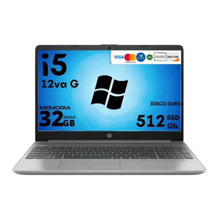 Laptop Hp 250 G9 Core i5 12va Ssd 512 Gb Memoria Ram 32 Gb 15.6 Windows 11 | 49w