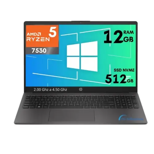 Laptop Hp 250 G10 Ryzen 5 7530U SSD 512 Gb Ram 8 Gb  Win 11 envió incluido | 30w