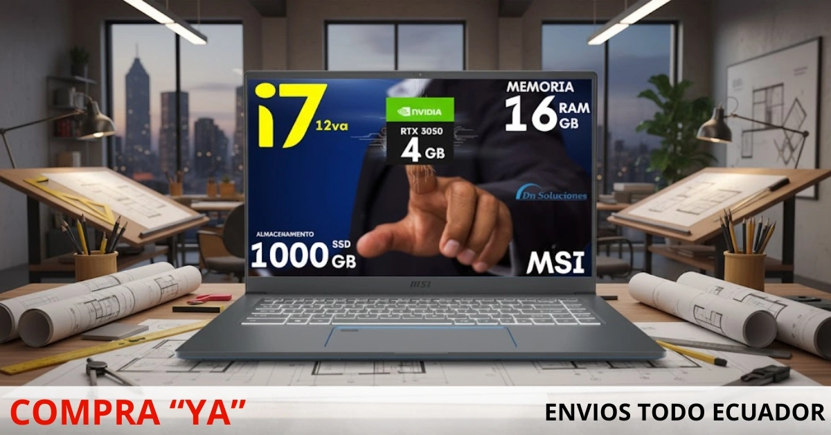 Msi Prestige 15 Core i7 12va Nvidia Geforce RTX 4 Gb diseño profesional