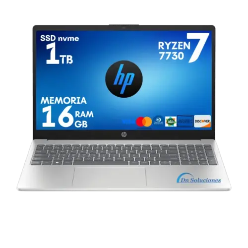 Oferta Laptop HP AMD Ryzen 7 7730U 1TB SSD 16GB RAM | Envío 24h Ecuador | FreeDos | 67s