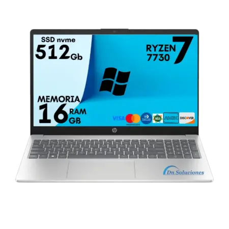 Laptop Ryzen 7 7730 16 gb Dn Soluciones