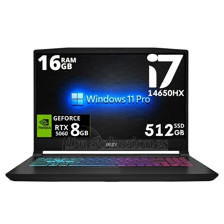Laptop MSI Katana 15 Core i7 14650Hx RTX 5060 8 Gb tUMBACO