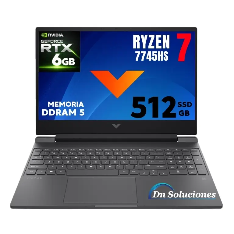 HP VICTUS AMD RYZEN 7 7445HS RTX 3050 6GB Dn Soluciones
