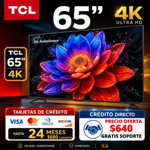 Televisor TCL 65 Pulgadas 4K UHD 65P6K Dn Soluciones