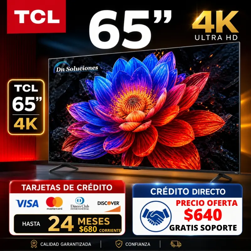 Televisor TCL 65 Pulgadas 4K UHD 65P6K Dn Soluciones